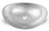 Hand Hammered Aluminum 19 inch Harbor Oval Vessel Bathroom Sink - Nickel